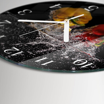Horloge ronde Poivre