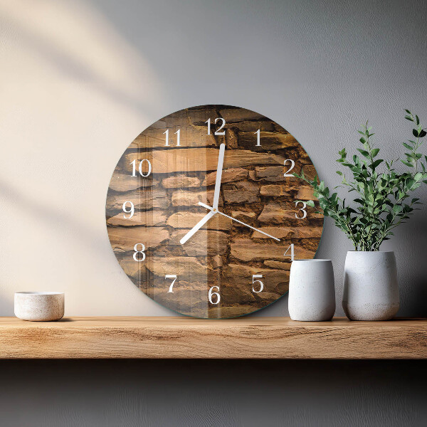 Horloge ronde Pierres