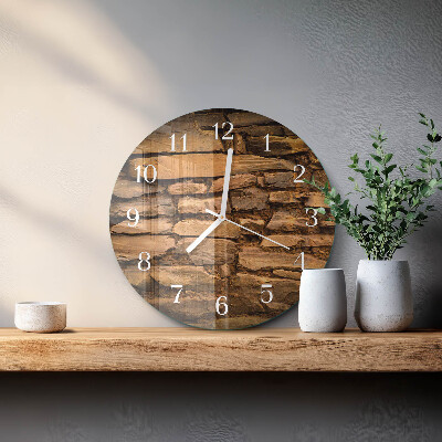 Horloge ronde Pierres