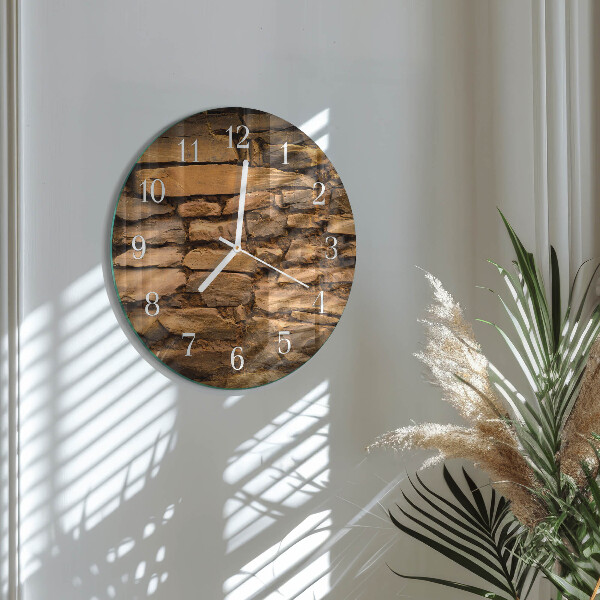 Horloge ronde Pierres