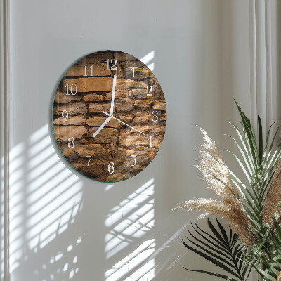 Horloge ronde Pierres