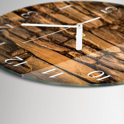 Horloge ronde Pierres