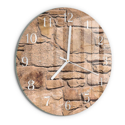 Horloge ronde Pierres