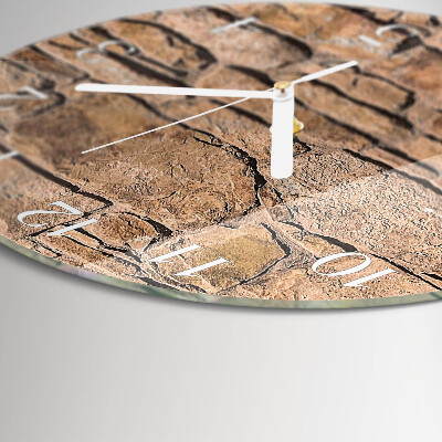 Horloge ronde Pierres