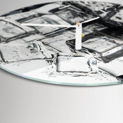 Horloge ronde Glace