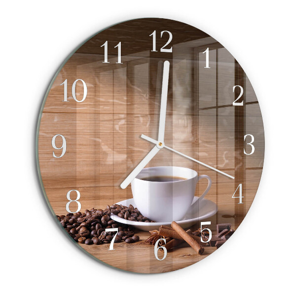 Horloge ronde Café