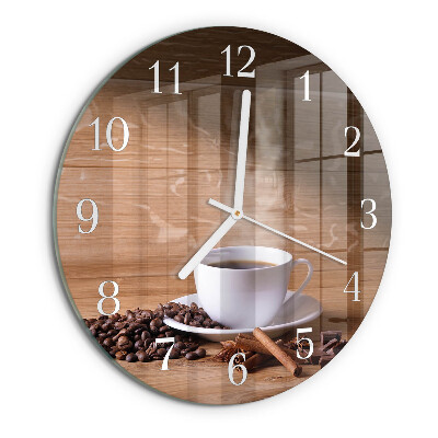 Horloge ronde Café