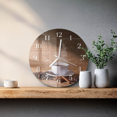 Horloge ronde Café