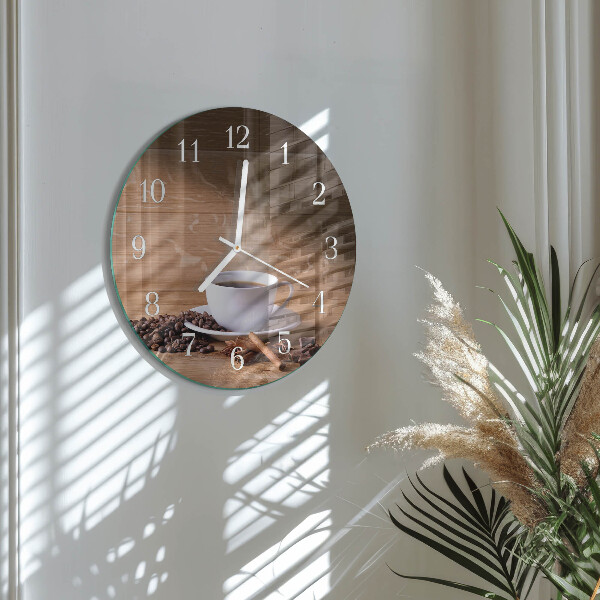 Horloge ronde Café