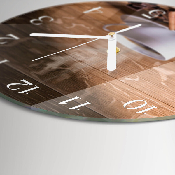 Horloge ronde Café