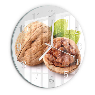 Horloge ronde Noix