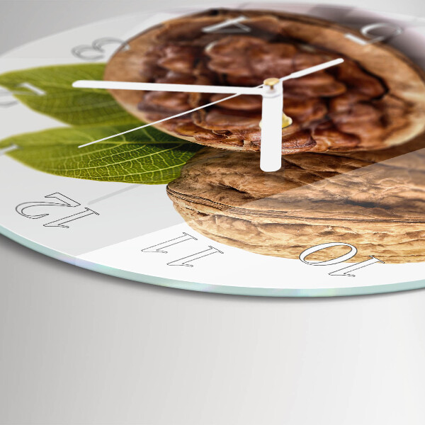 Horloge ronde Noix