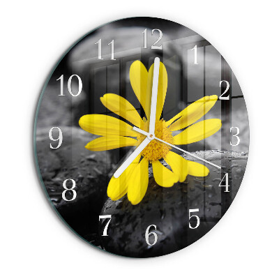 Horloge ronde Fleur