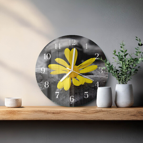 Horloge ronde Fleur