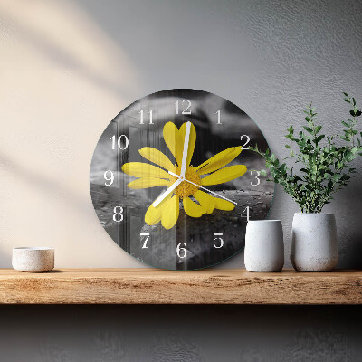 Horloge ronde Fleur
