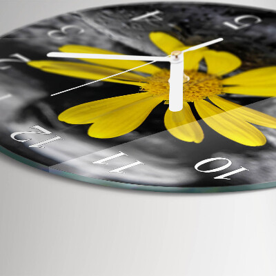 Horloge ronde Fleur