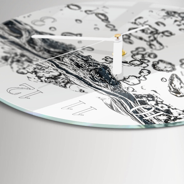 Horloge ronde Eau