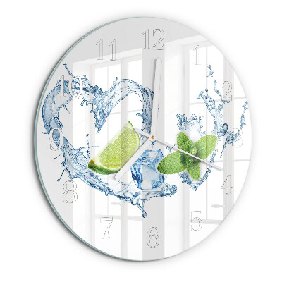Horloge ronde Menthe