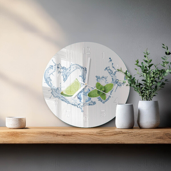 Horloge ronde Menthe
