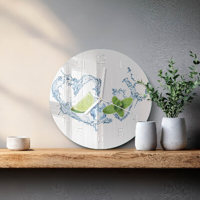 Horloge ronde Menthe