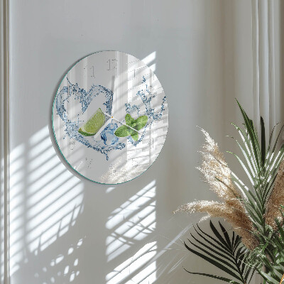 Horloge ronde Menthe