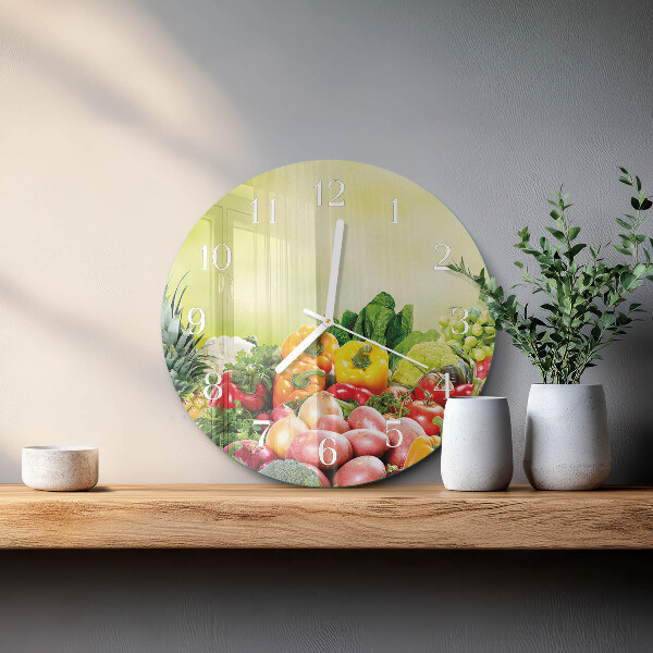 Horloge ronde Légumes