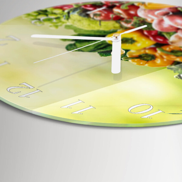 Horloge ronde Légumes