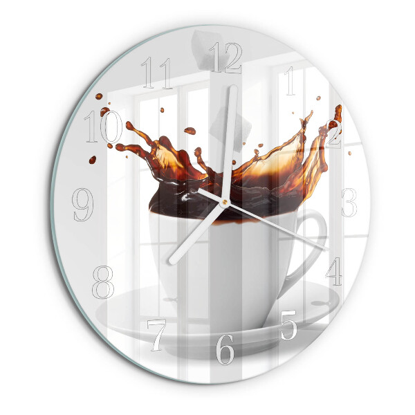 Horloge ronde Café