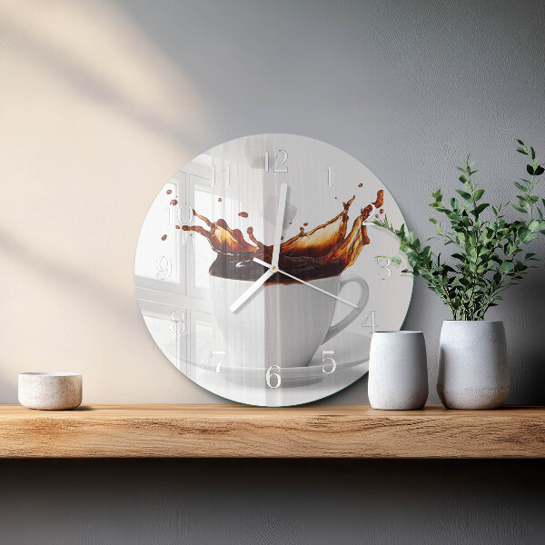Horloge ronde Café