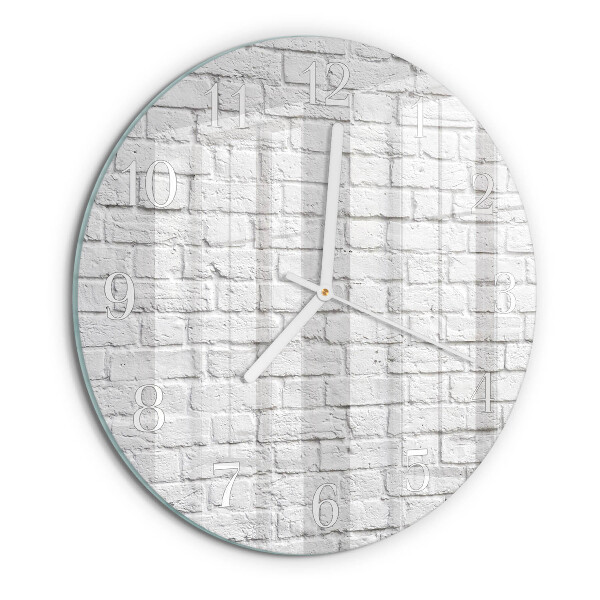 Horloge ronde Brique