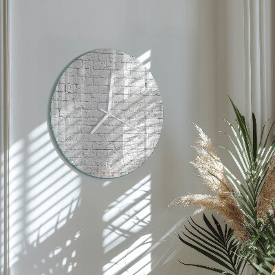 Horloge ronde Brique