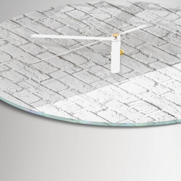 Horloge ronde Brique