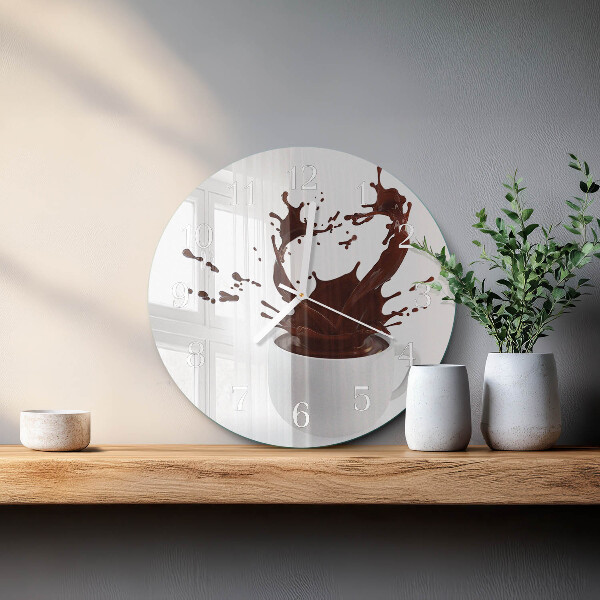 Horloge ronde Café