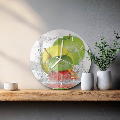 Horloge ronde Pomme