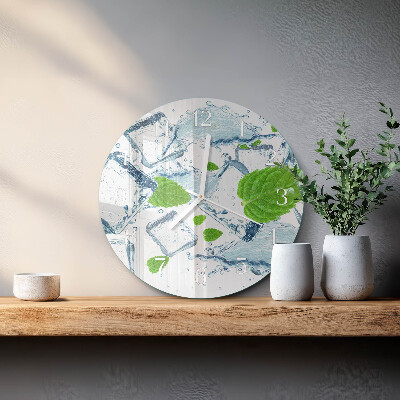 Horloge ronde Menthe glacée