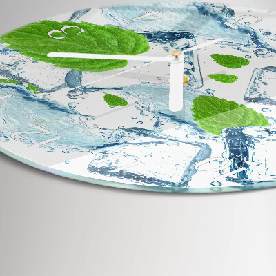 Horloge ronde Menthe glacée