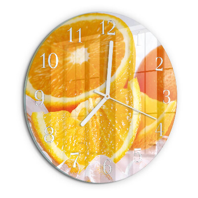 Horloge ronde Oranges