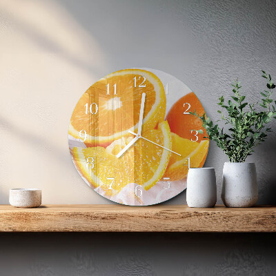 Horloge ronde Oranges