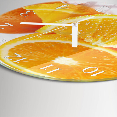 Horloge ronde Oranges