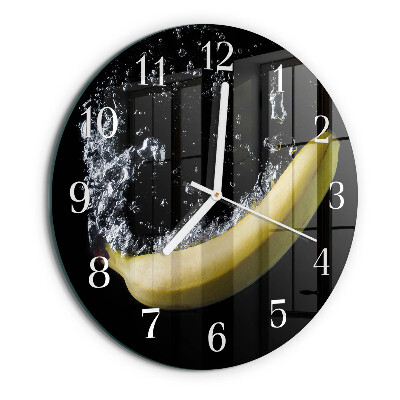Horloge ronde Banane