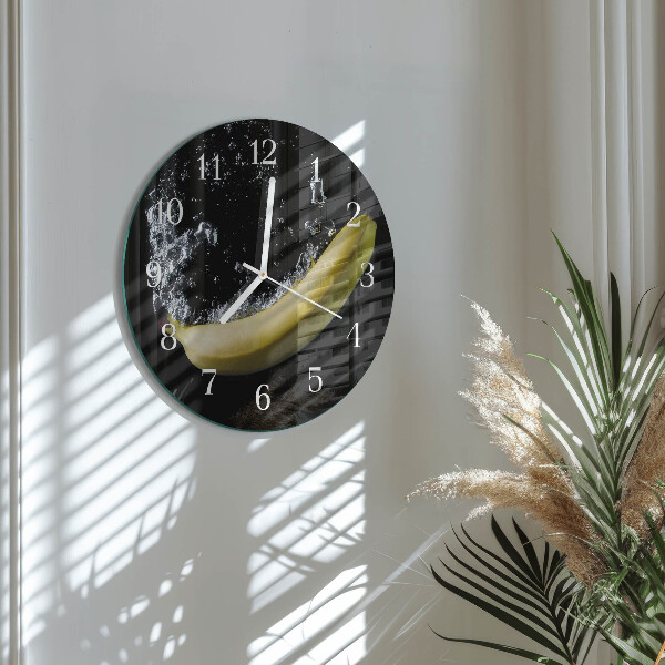 Horloge ronde Banane