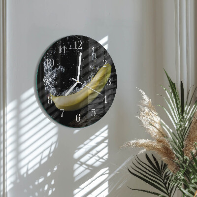 Horloge ronde Banane