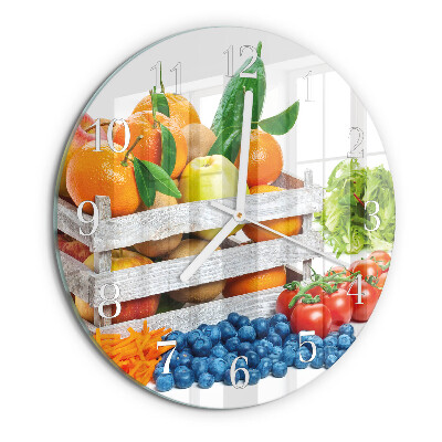 Horloge ronde Légumes