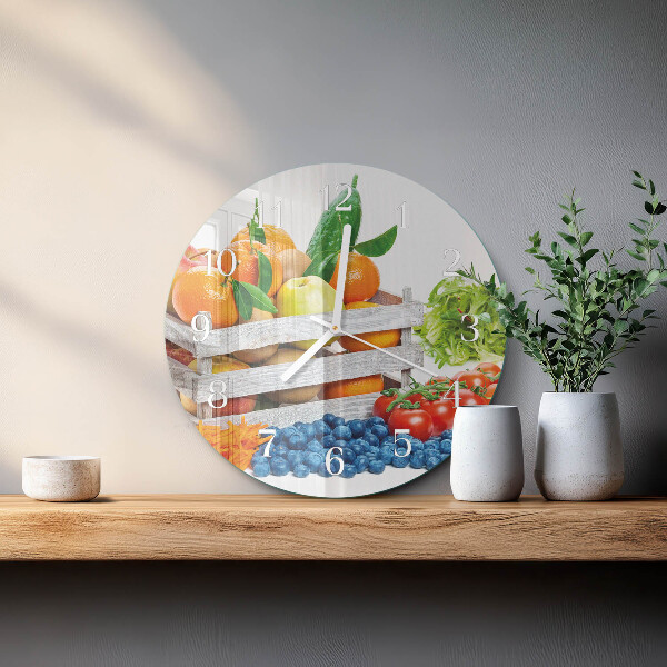 Horloge ronde Légumes