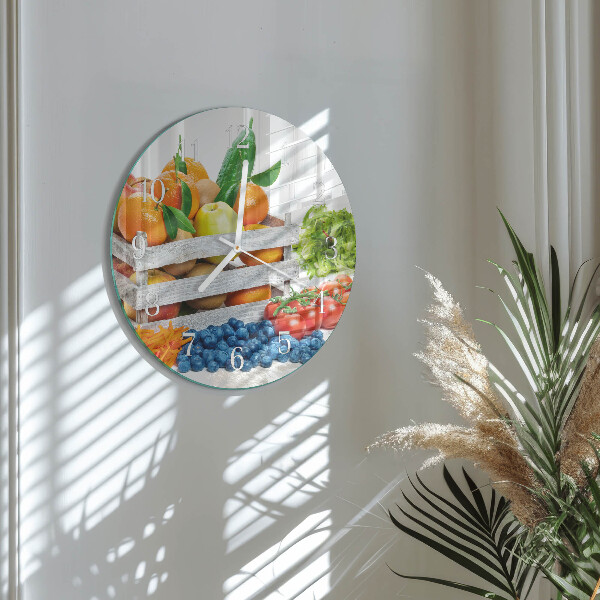 Horloge ronde Légumes