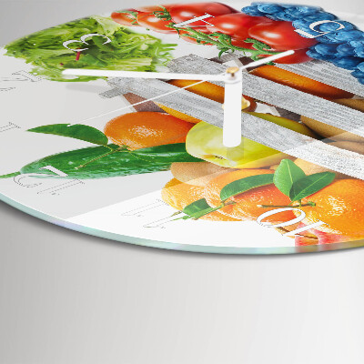 Horloge ronde Légumes