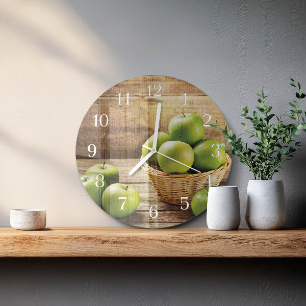Horloge ronde Pomme
