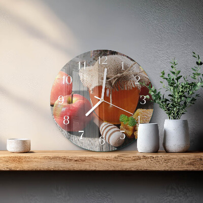 Horloge ronde Miel de pomme