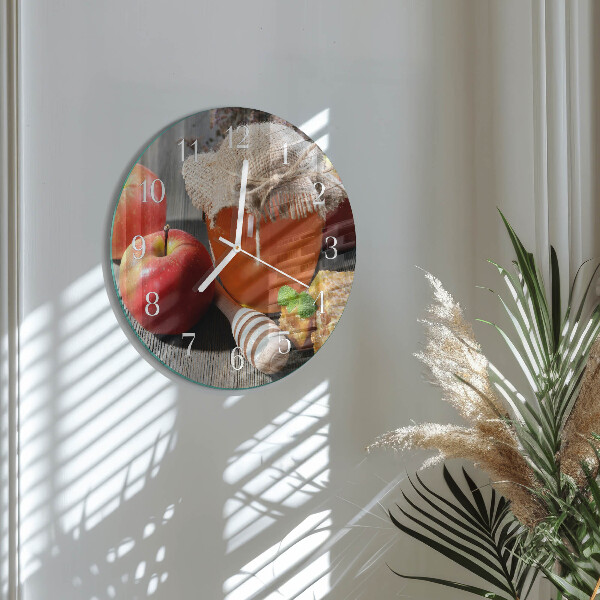 Horloge ronde Miel de pomme