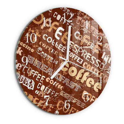 Horloge ronde Café